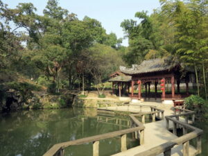 Een tempel in de stad Xiangyang